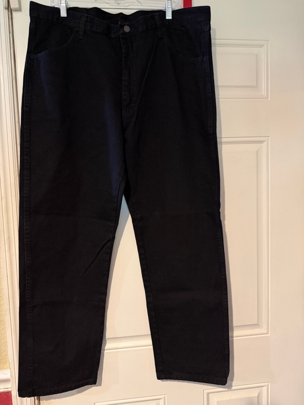 Rustler Black Straight-Leg Jeans
